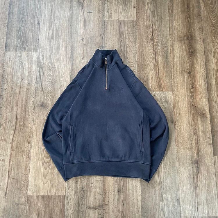 Polo Ralph Lauren Navy Blue 1/4 Zip with Navy Logo